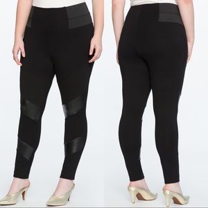 Eloquii Miracle Flawless Moto Leggings SZ 14 Blk